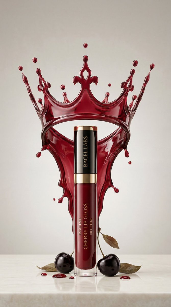 Ultra-Luxury Beauty Packshot for BAGEL LABS — Nano Banana Pro AI Generated Image