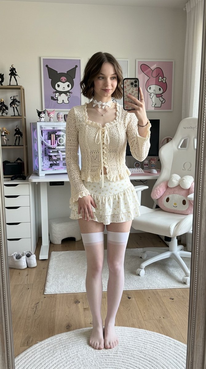 Olivia Rodrigo Gamer-Chic Mirror Selfie — Nano Banana Pro AI Generated Image