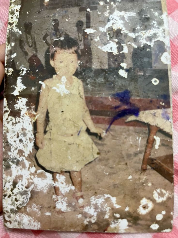 Vintage Photo Restoration of East Asian Girl — Nano Banana Pro AI Generated Image