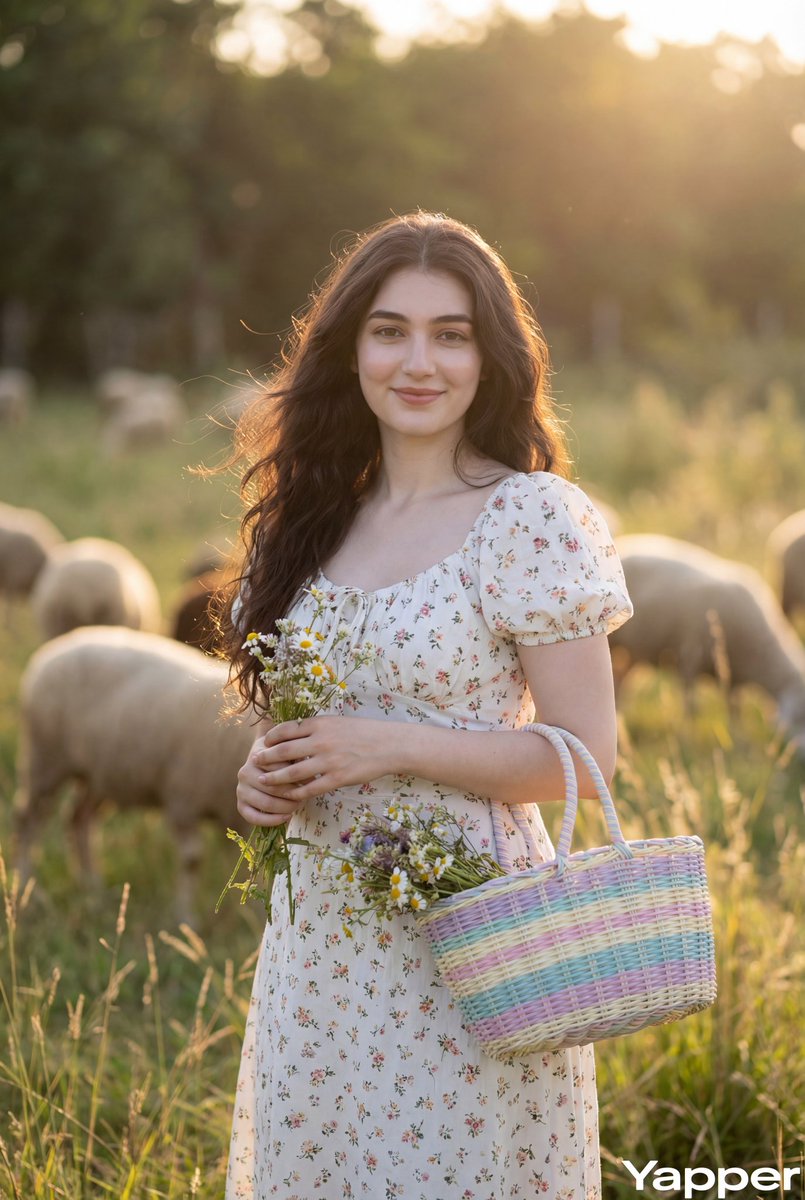 Cottagecore Pastoral Portrait Prompt — Nano Banana Pro AI Generated Image