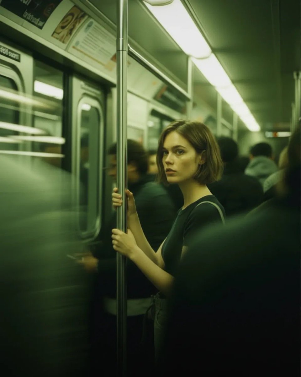 Cinematic Subway Portrait — Nano Banana Pro AI Generated Image