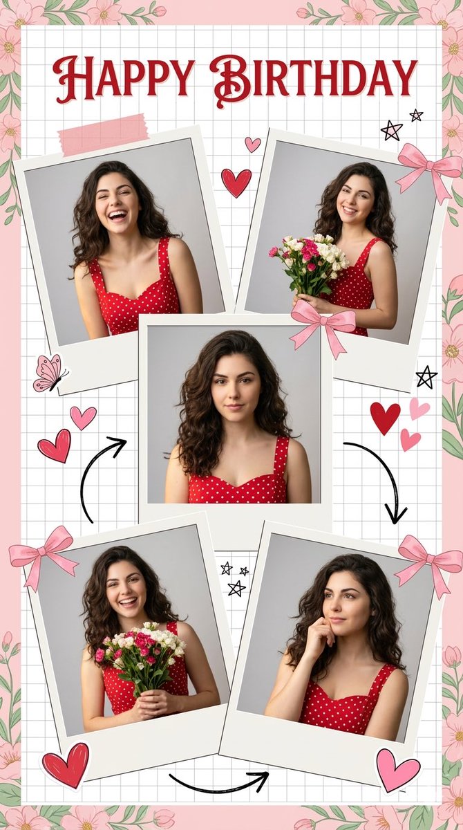 Photorealistic Birthday Scrapbook Collage — Nano Banana Pro Prompt