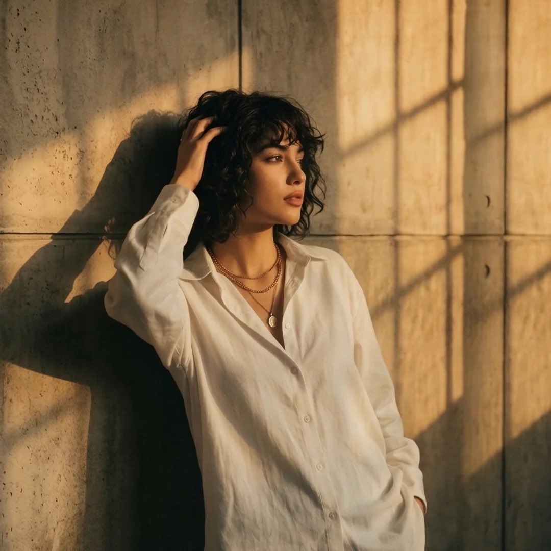 Moody Cinematic Portrait at Golden Hour — Nano Banana Pro Prompt