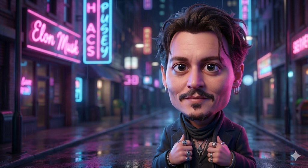 3D Neon Caricature Prompt (Pixar Style) — Nano Banana Pro AI Generated Image