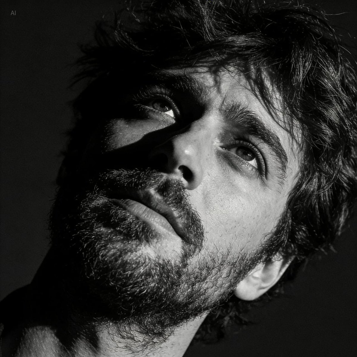 Dramatic Black and White Portrait with Silhouette Lighting Prompt — Nano Banana Pro AI Generated Image