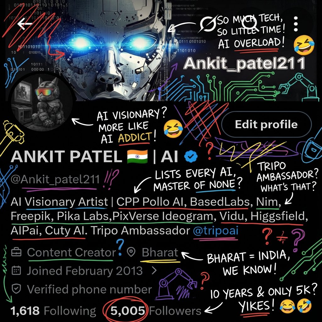 Image Transformation into Energetic Roast Scribbles — Nano Banana Pro AI Generated Image