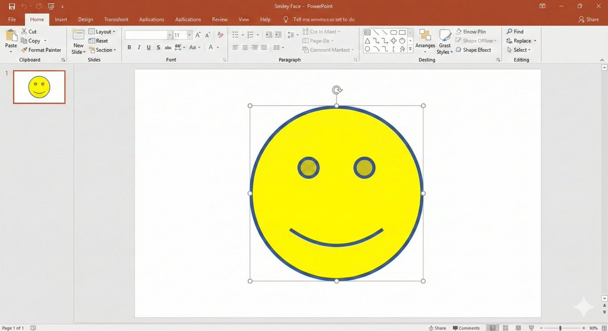 Nano Banana Pro PowerPoint Smile Mark Prompt — Nano Banana Pro AI Generated Image