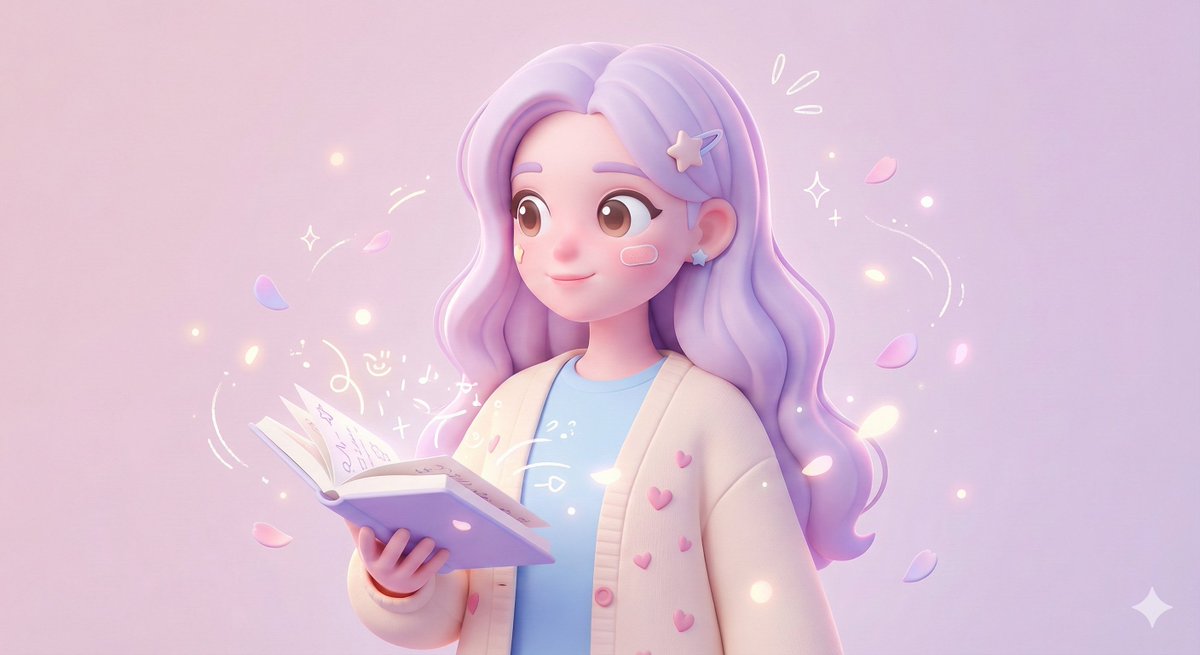 3D Polished Character Portrait (Pastel Anime Style) — Nano Banana Pro AI Generated Image