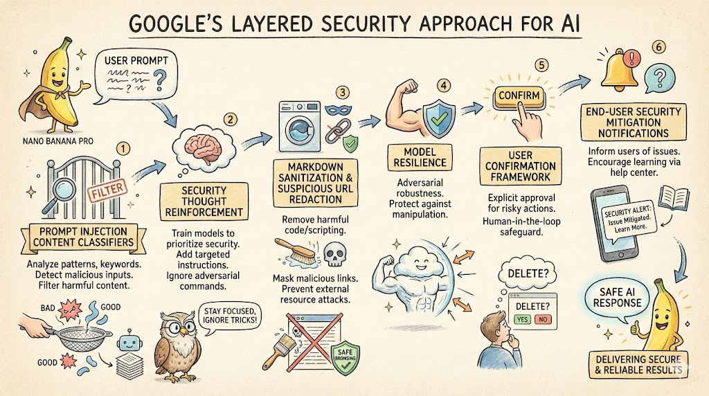 LLM System Prompt Security Measures (Conceptual) — Nano Banana Pro AI Generated Image