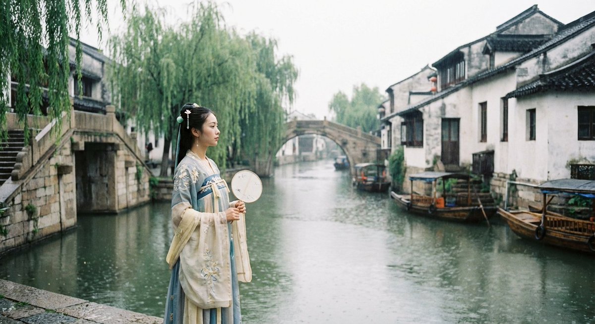 Sweet Japanese-style girl at subway door — Nano Banana Pro AI Generated Image