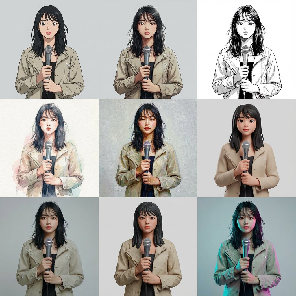 Multi-Cut Image Generation with Style Variation — Nano Banana Pro AI Generated Image