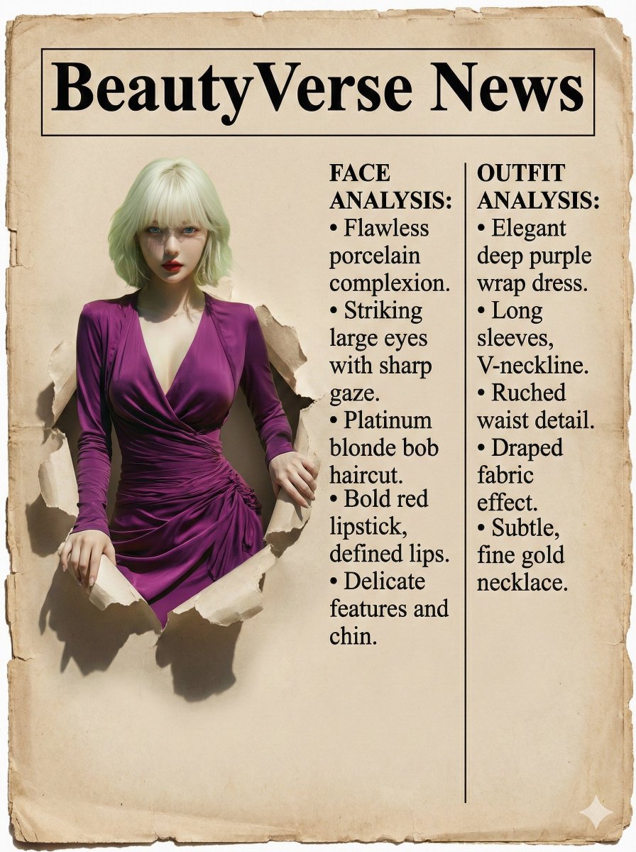 Character Analysis Newspaper Rip-Through Effect — Nano Banana Pro AI Generated Image