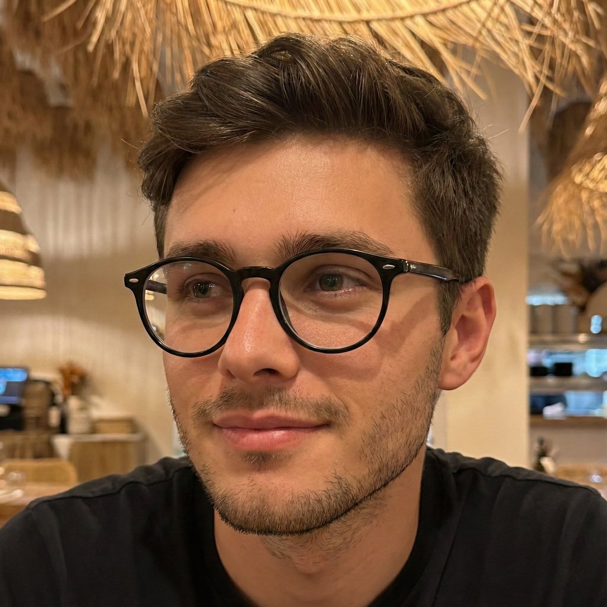 Close-Up Portrait with Facial Reference and Glasses — Nano Banana Pro AI Generated Image