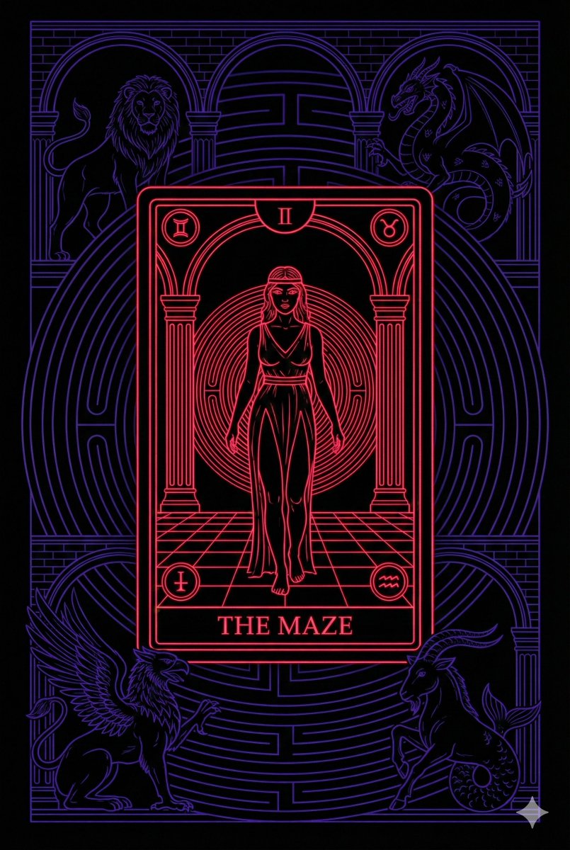 3D Effect Tarot Card Generation using Advancing/Receding Colors — Nano Banana Pro AI Generated Image