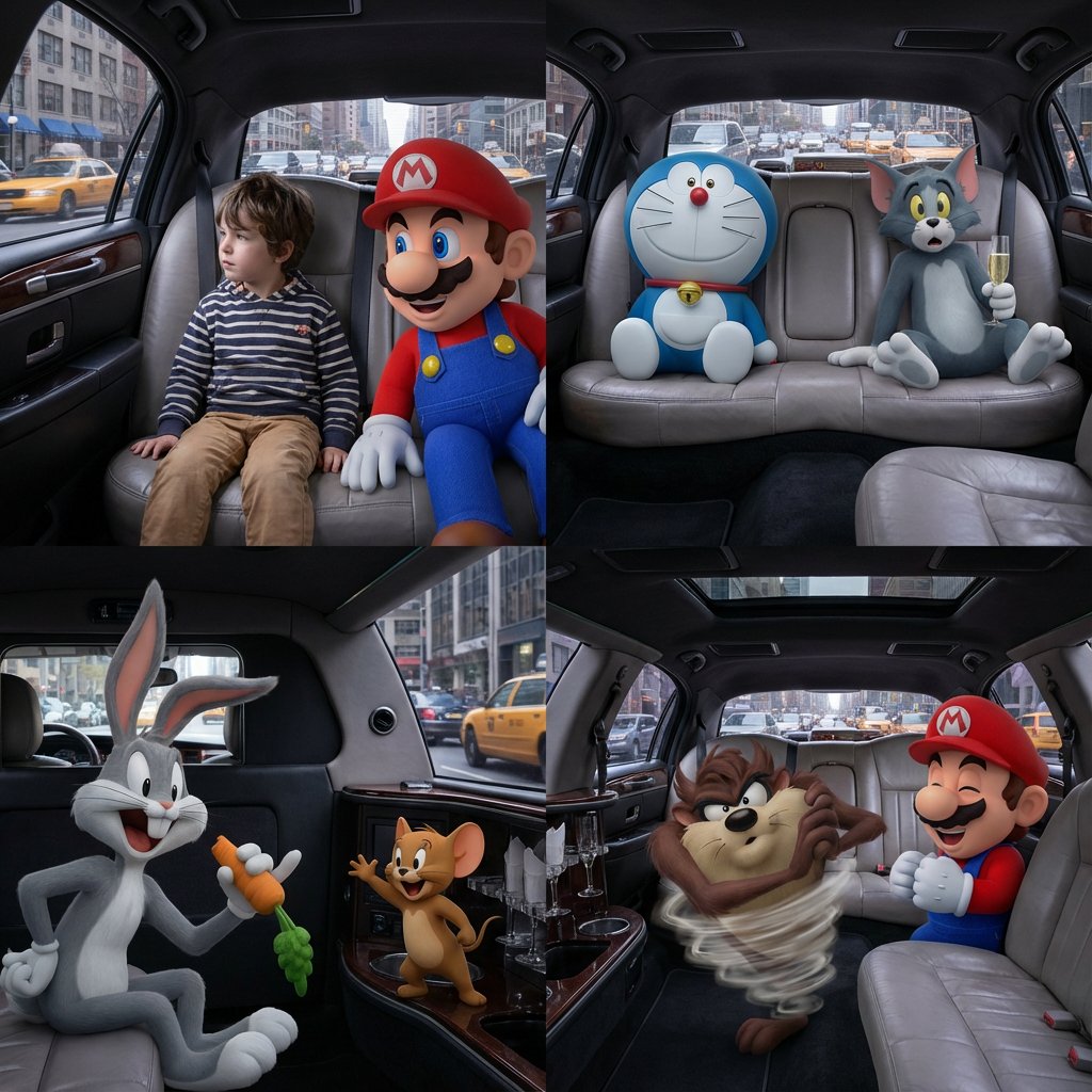 Four-Panel Composition Prompt with Location Context — Nano Banana Pro AI Generated Image