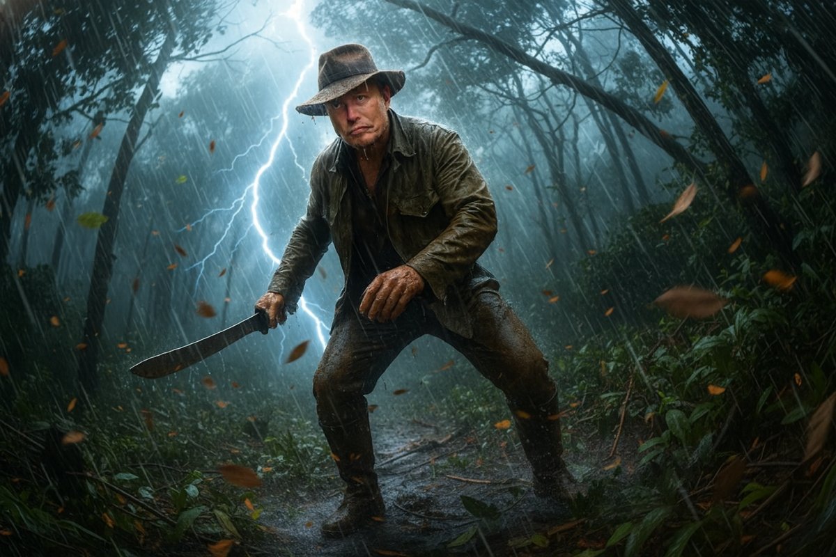 Jungle Explorer Scene Prompt — Nano Banana Pro AI Generated Image