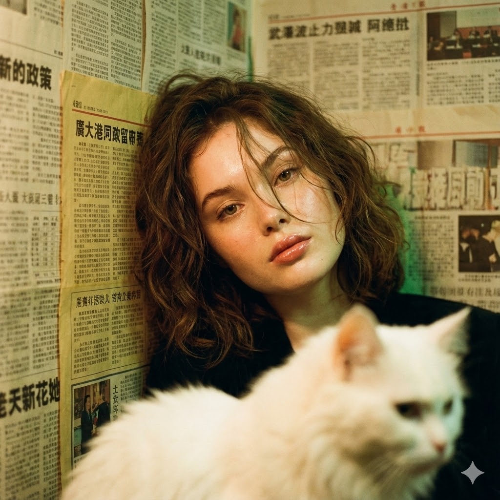 Photorealistic Hong Kong Retro Portrait Prompt — Nano Banana Pro AI Generated Image