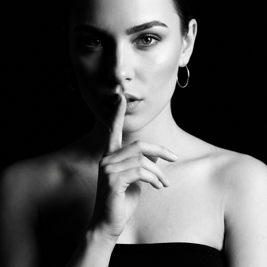 Dramatic Monochromatic Portrait Prompt — Nano Banana Pro AI Generated Image