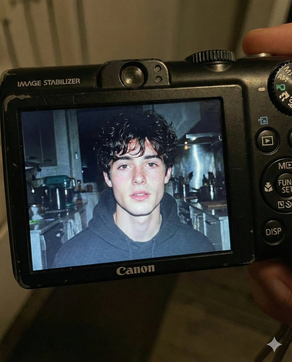 Early 2000s Digital Camera Flash Portrait Prompt — Nano Banana Pro AI Generated Image