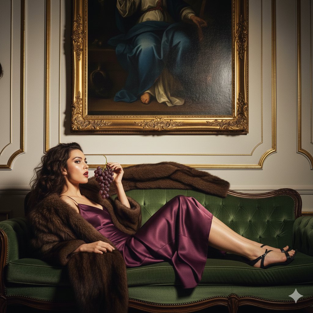 Baroque Decadence Indulgence Scene — Nano Banana Pro AI Generated Image