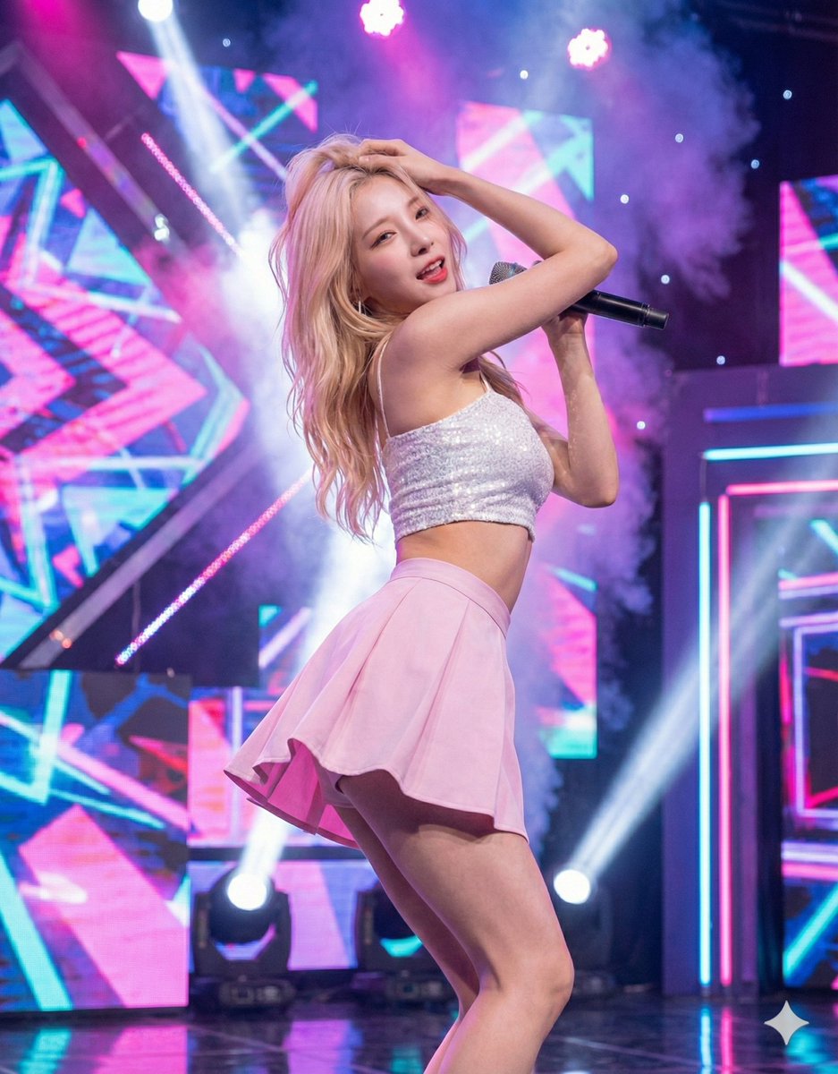 K-Pop Idol Stage Portrait — Nano Banana Pro AI Generated Image