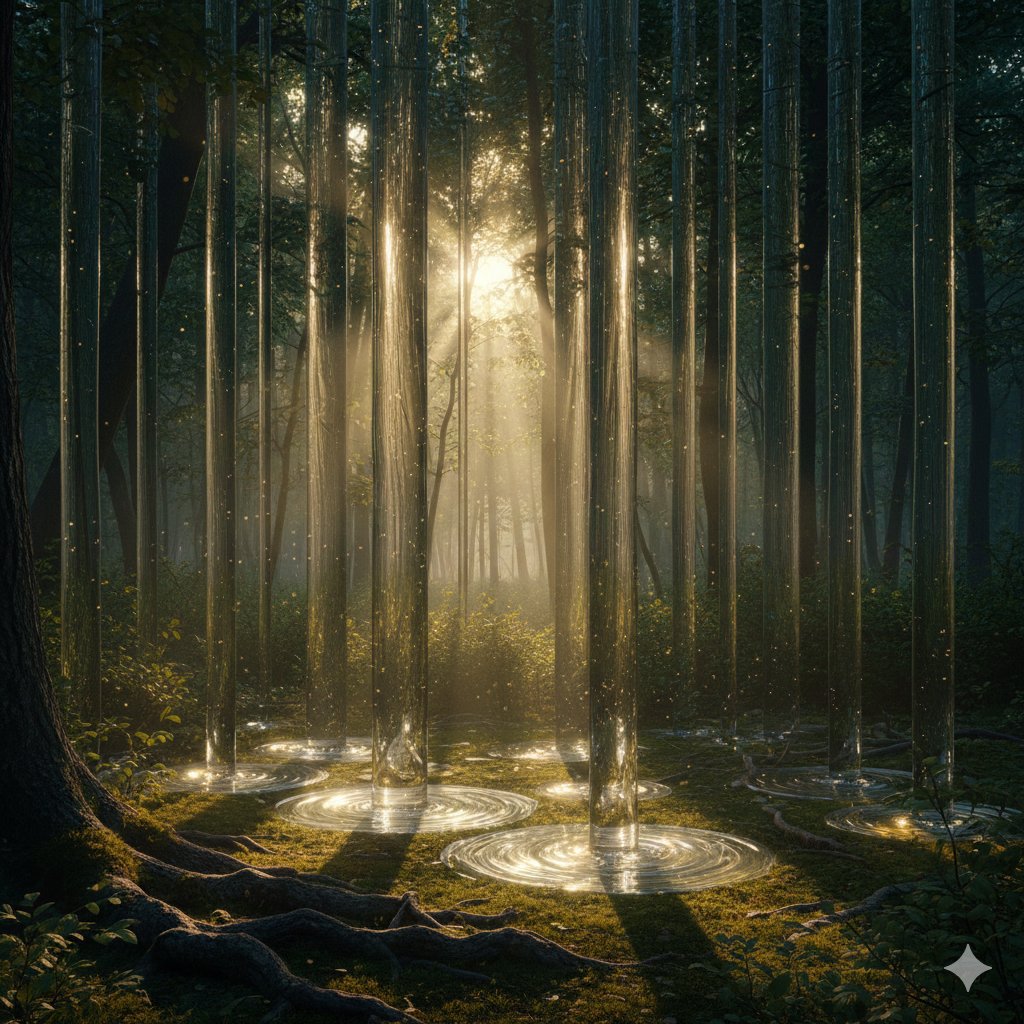 Physically Implausible Light in Forest — Nano Banana Pro AI Generated Image