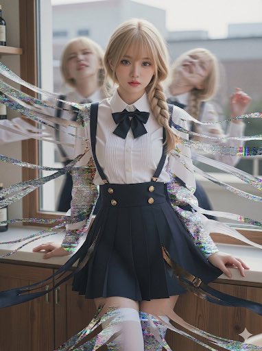 Spaghettification Glitch Effect (Loki Inspired) — Nano Banana Pro AI Generated Image