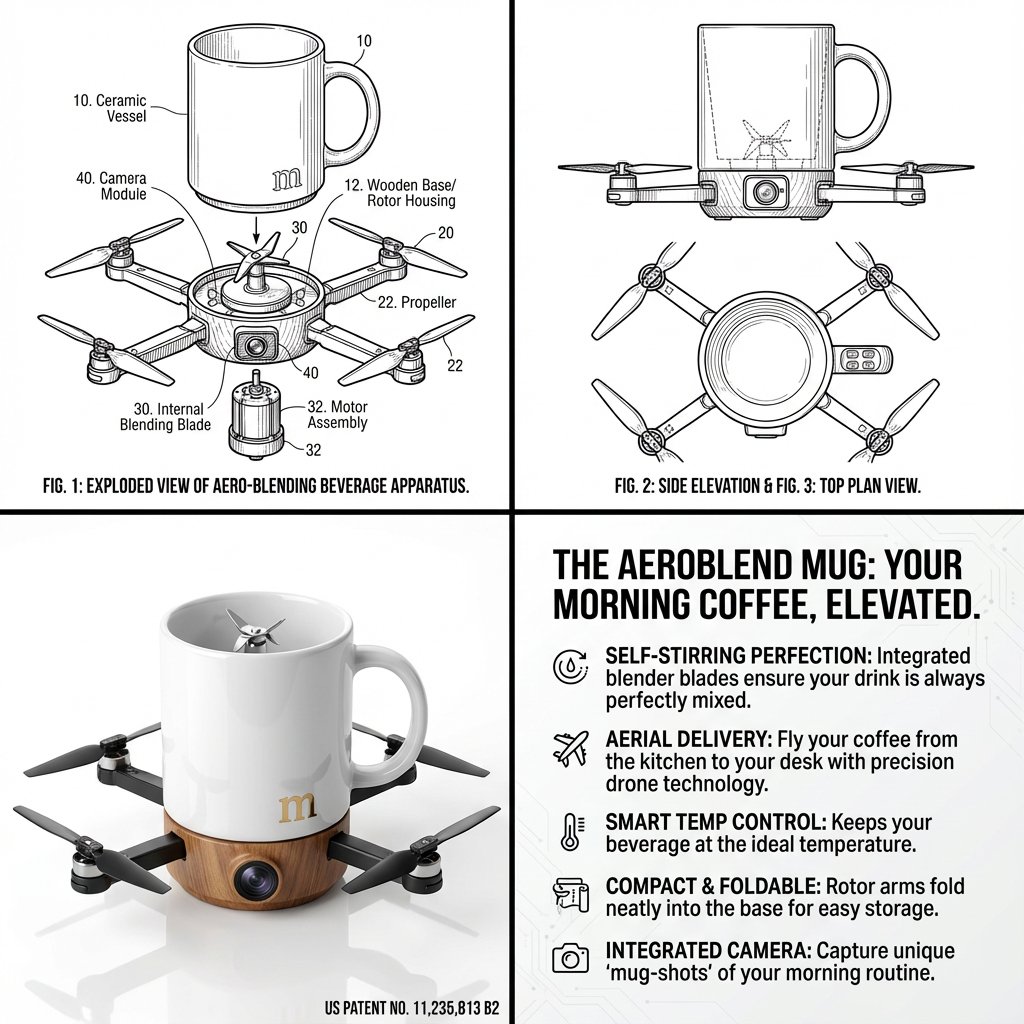 Absurd Patentable Invention Generator — Nano Banana Pro AI Generated Image