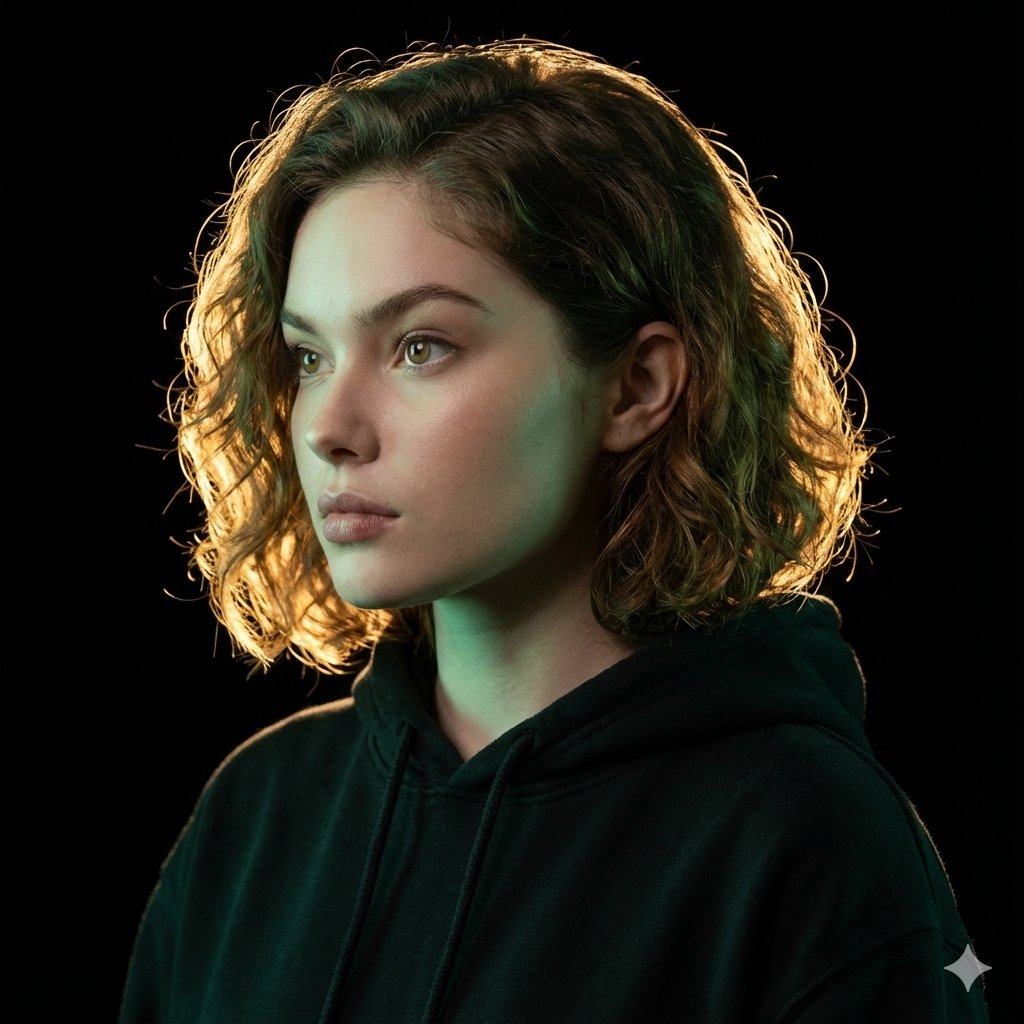 Ultrarealistic Artistic Portrait with Contradictory Lighting — Nano Banana Pro AI Generated Image