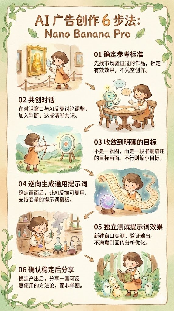 Reverse-Engineering Reusable Prompt Templates for Advertising — Nano Banana Pro AI Generated Image