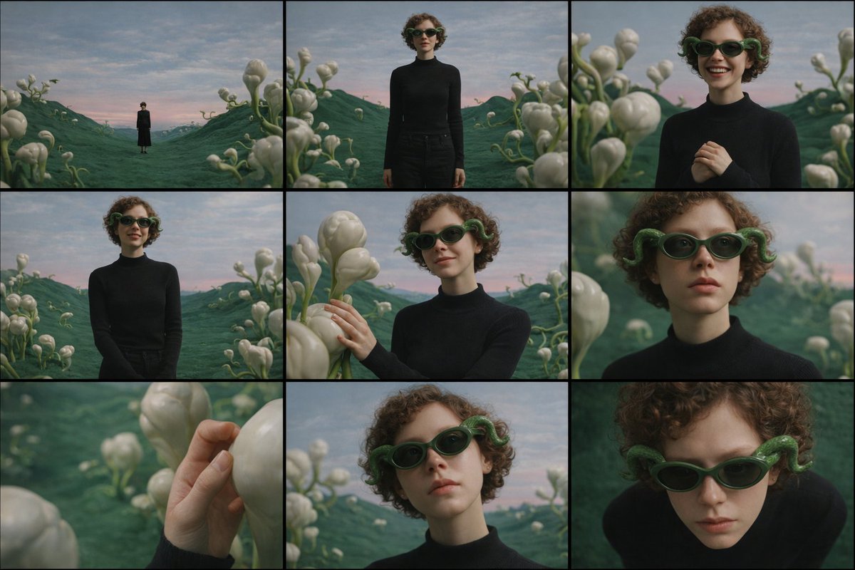 Cinematic Contact Sheet Generation from Reference Image — Nano Banana Pro AI Generated Image