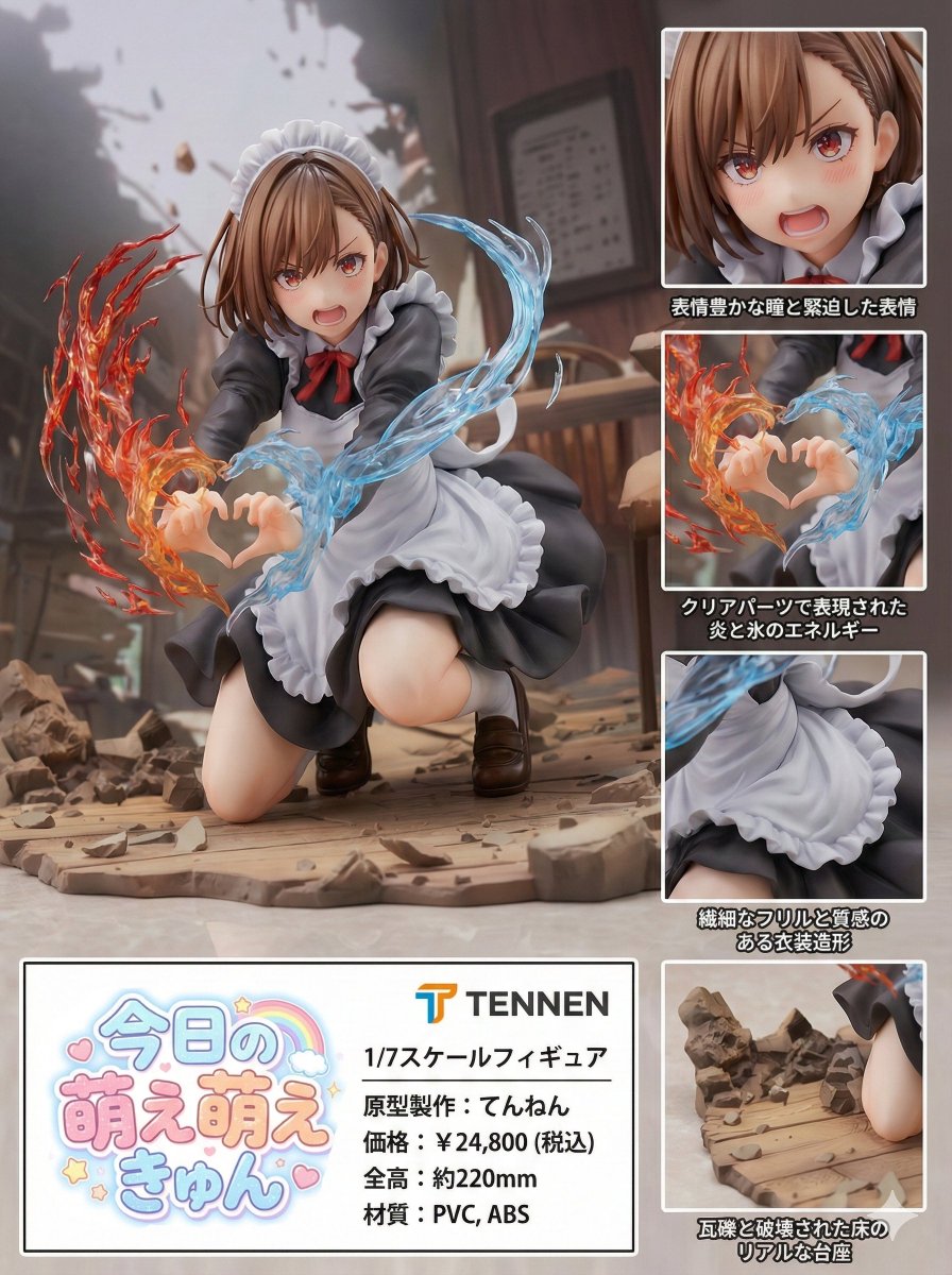 Photorealistic PVC Figure Product Introduction Layout — Nano Banana Pro AI Generated Image