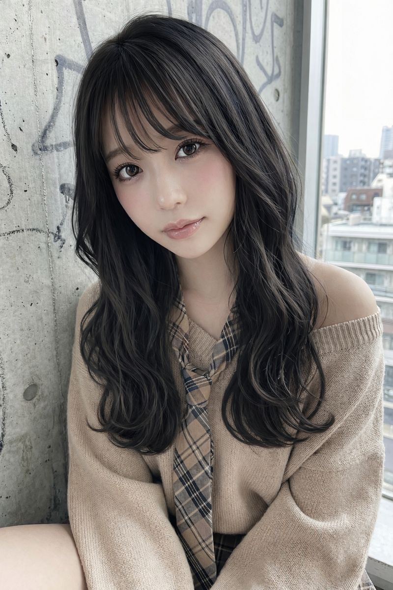 Image Editing: Change Hair Color to Black — Nano Banana Pro AI Generated Image