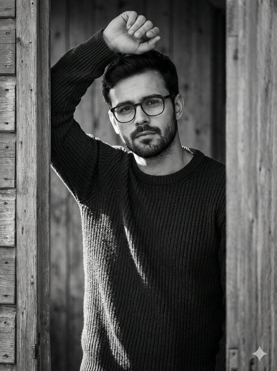 Structured Prompt for Black and White Fine-Art Portrait — Nano Banana Pro AI Generated Image