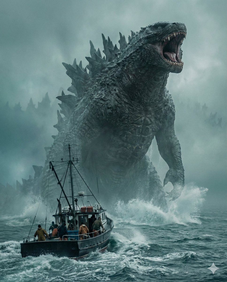 Cinematic Photorealistic Godzilla Encounter Prompt — Nano Banana Pro AI Generated Image