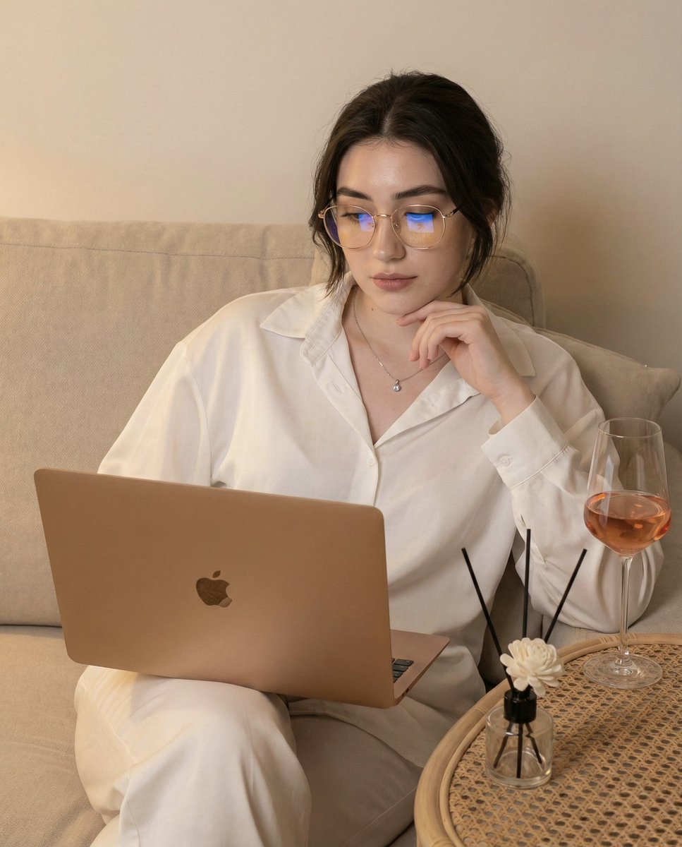 Candid Photo of Woman Working on Laptop Prompt — Nano Banana Pro AI Generated Image