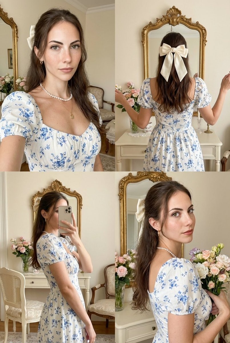 Four-Panel Collage with Strict Identity and Pose Matching — Nano Banana Pro AI Generated Image