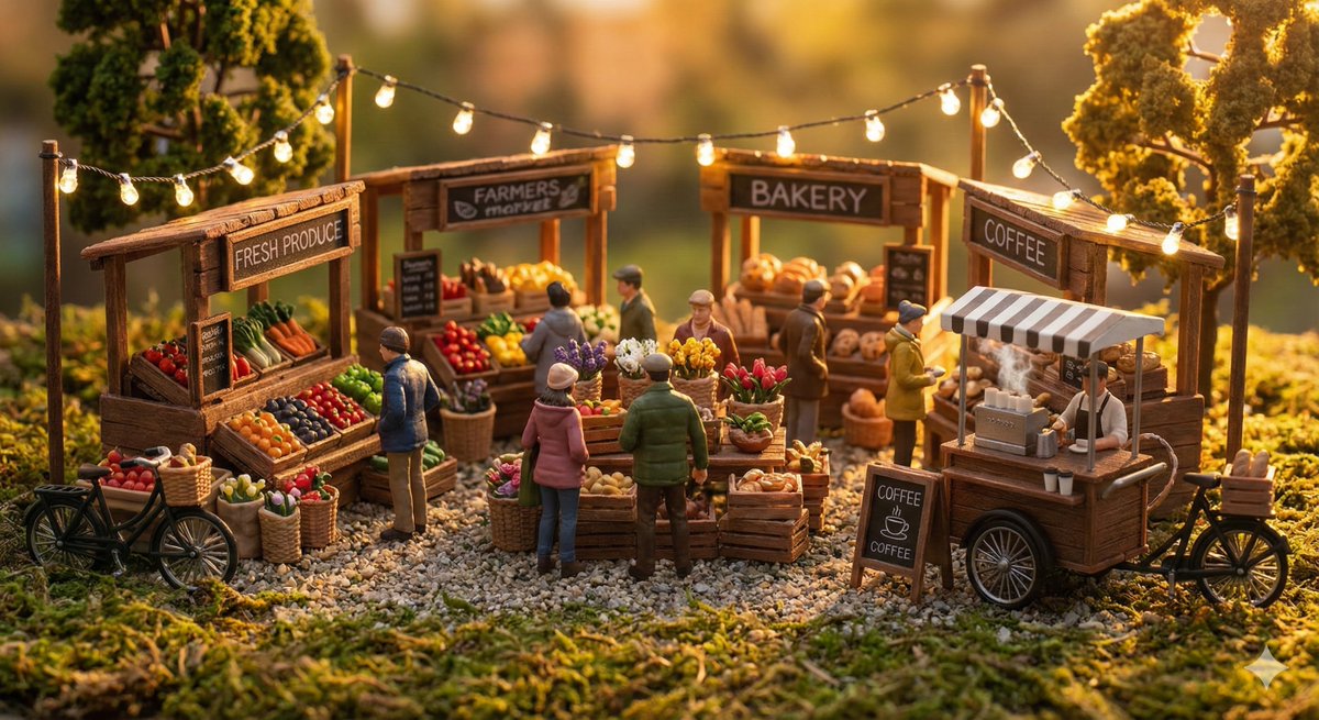 Everyday Life Tiny Diorama Prompt — Nano Banana Pro AI Generated Image