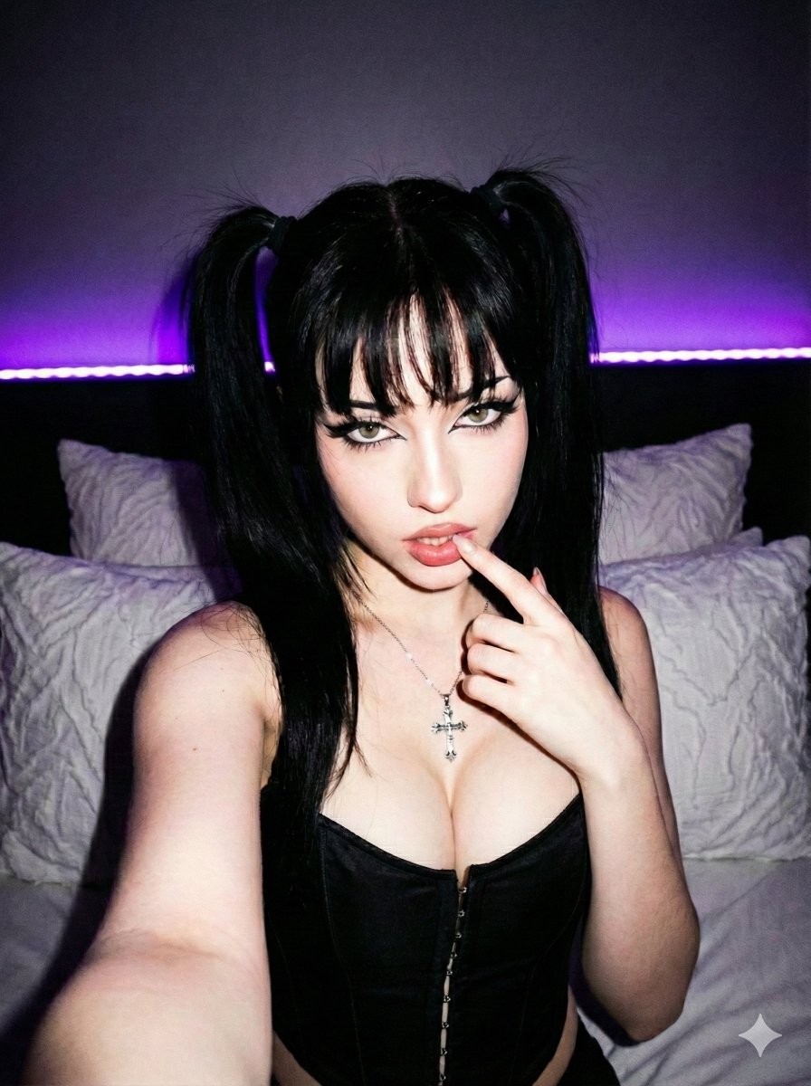 E-girl/Y2K Grunge Flash Selfie Prompt — Nano Banana Pro AI Generated Image