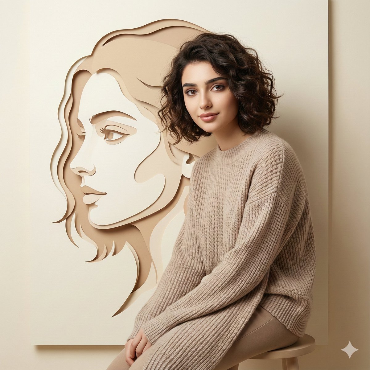 Minimalist Conceptual Dual-Identity Portrait Prompt — Nano Banana Pro AI Generated Image