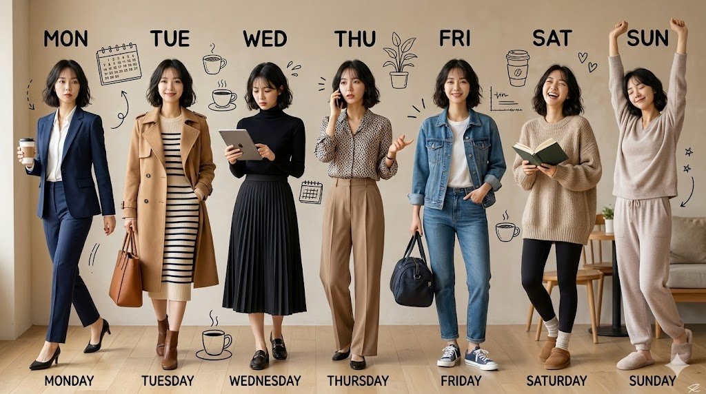 Weekly Outfit Design Prompt — Nano Banana Pro AI Generated Image