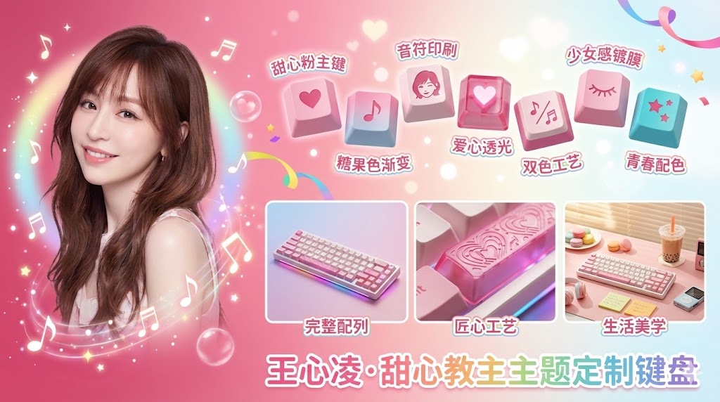 Mechanical Keyboard Themed Art Poster Prompt — Nano Banana Pro AI Generated Image