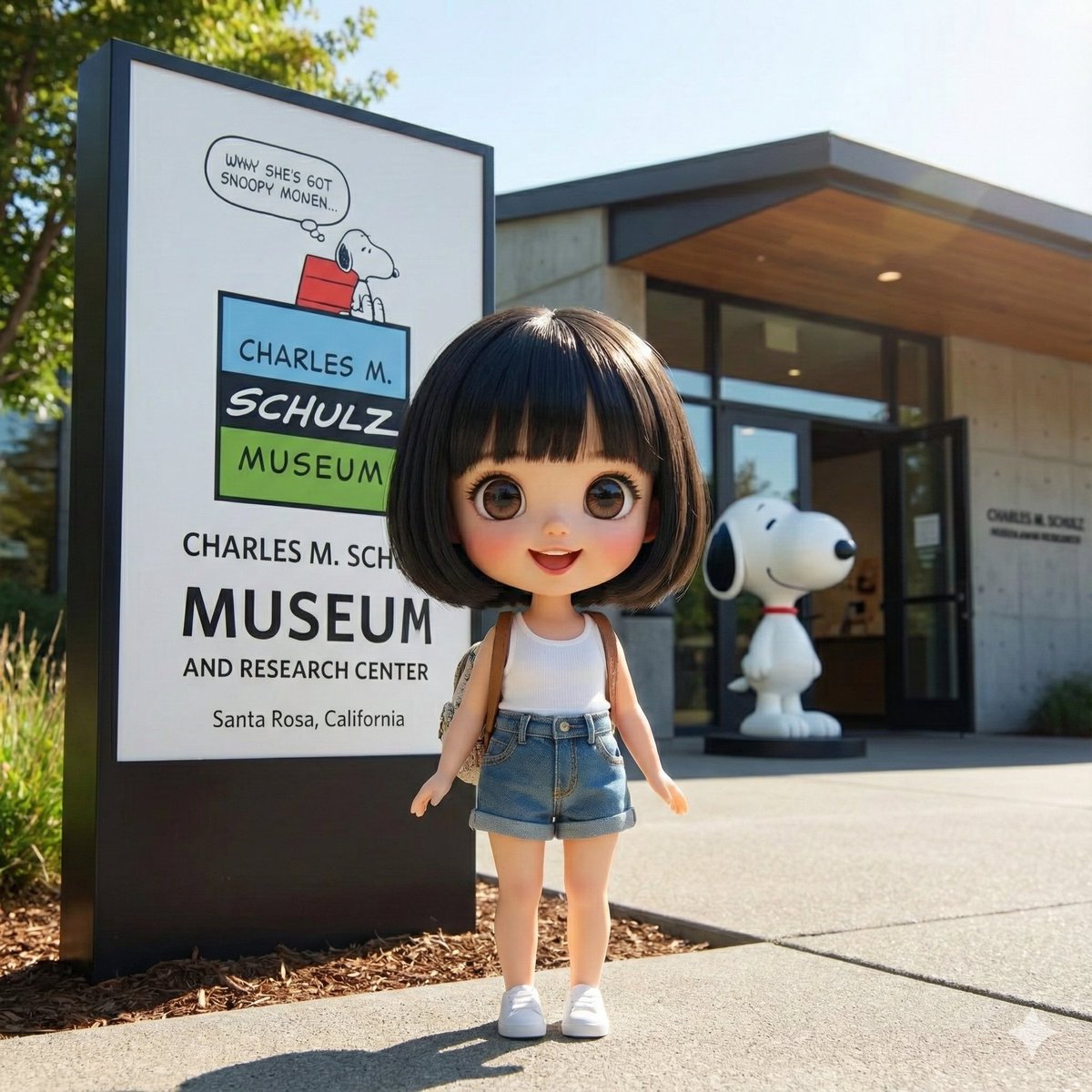 Character Visiting a Museum — Nano Banana Pro AI Generated Image