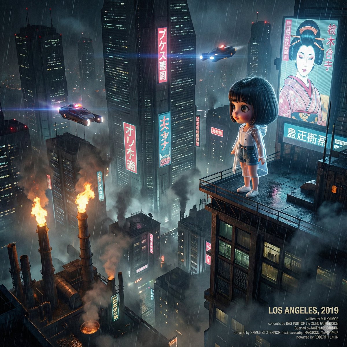 Blade Runner Opening Style Image — Nano Banana Pro AI Generated Image