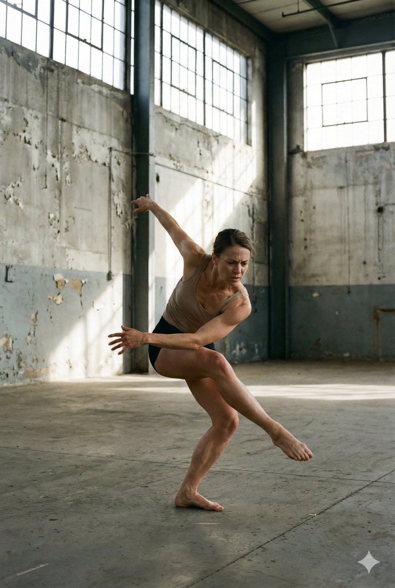 Dancer Frozen Before Losing Balance — Nano Banana Pro AI Generated Image