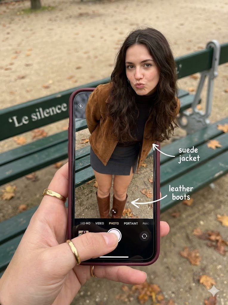 Hyper-Realistic Optical Illusion: Woman Emerging from Smartphone Screen — Nano Banana Pro AI Generated Image