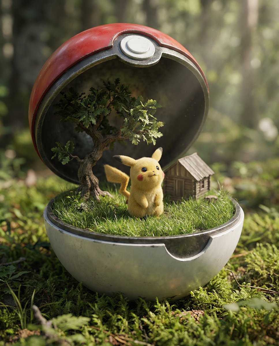 Miniature World Diorama Inside a Sphere — Nano Banana Pro AI Generated Image