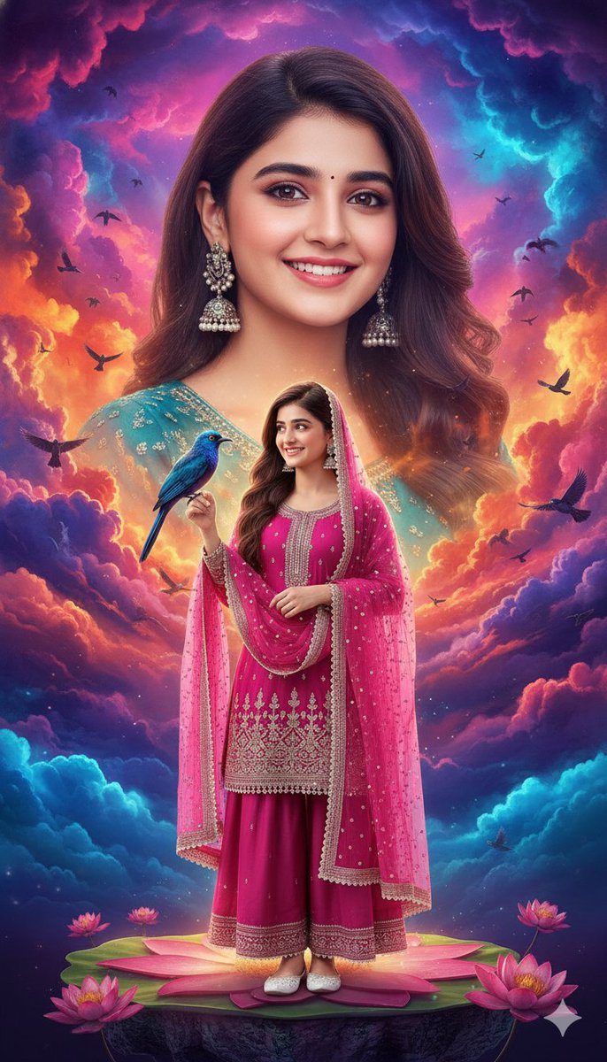 HD Cinematic Bollywood Poster with Dual Image Composition — Nano Banana Pro AI Generated Image