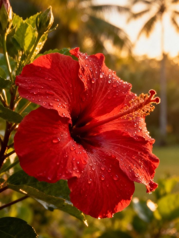 Ultra-Photorealistic Macro Shot of a Red Hibiscus — Nano Banana Pro AI Generated Image