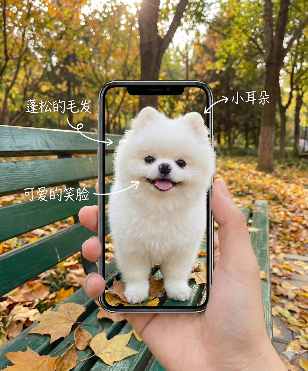 Smartphone Screen Illusion Portrait Template — Nano Banana Pro AI Generated Image